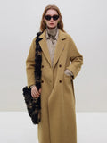 Elegant Wool Blend Long Coat