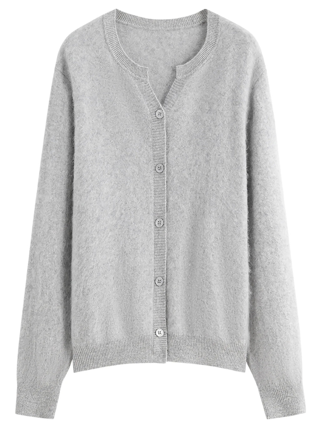 Elegant Knit Wool Cardigan