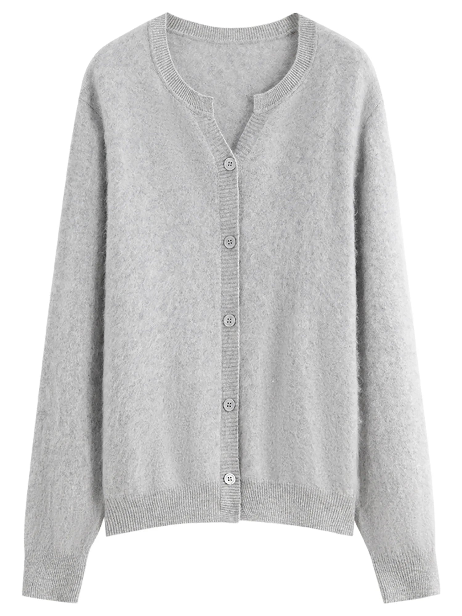 Elegant Knit Wool Cardigan