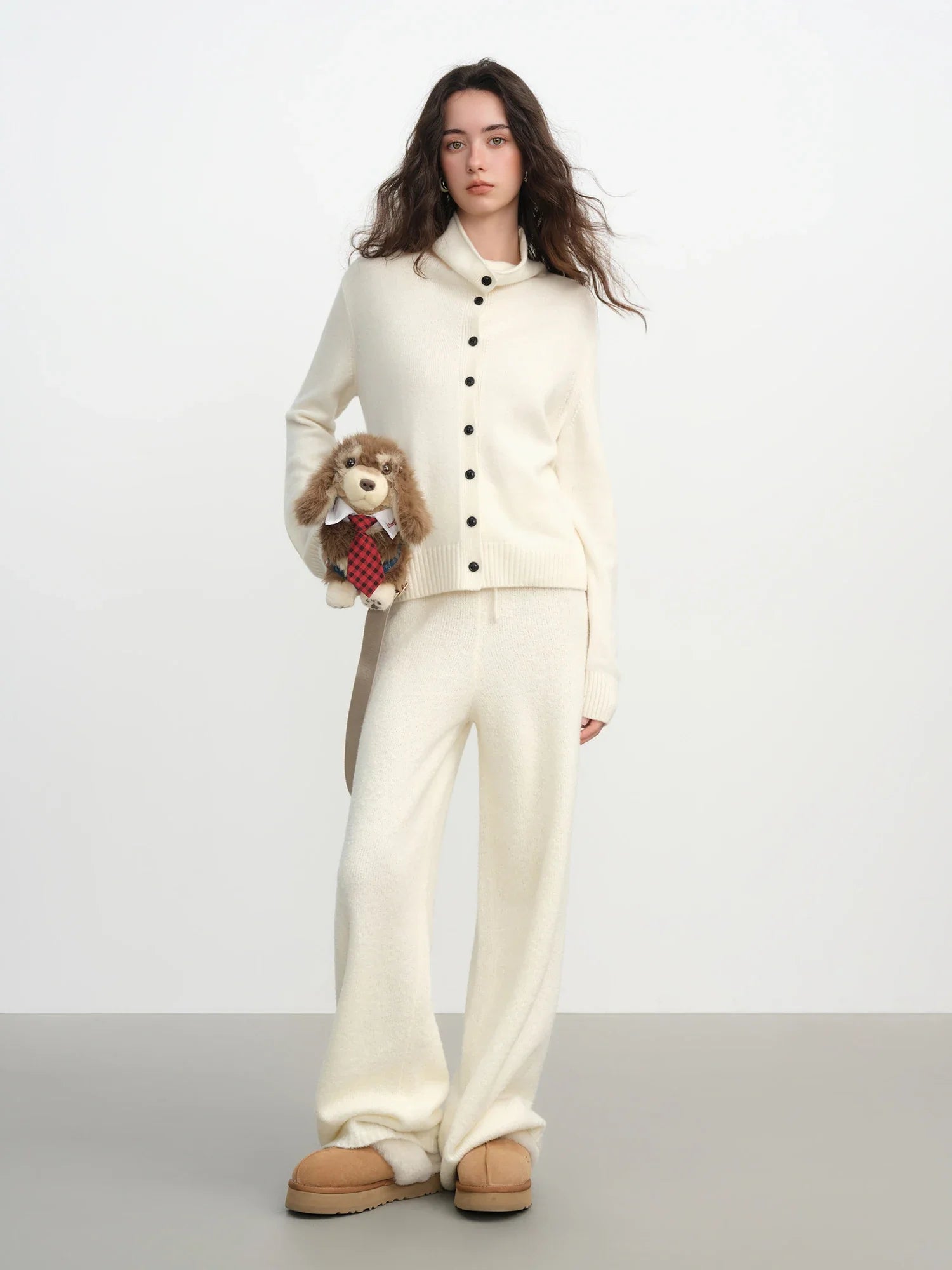 Convertible Wool Blend Cardigan