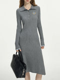 Elegant Knit Midi Dress