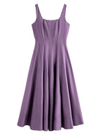 Elegant A-Line Midi Dress