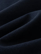 Navy Blue Lace-Up T-Shirt