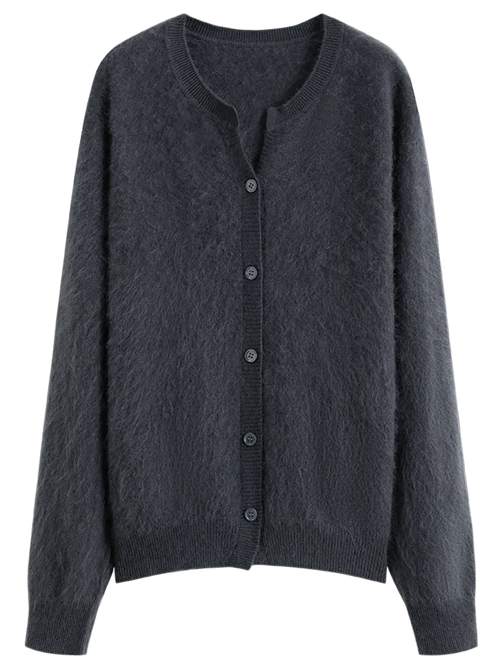 Elegant Knit Wool Cardigan