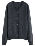 Elegant Knit Wool Cardigan