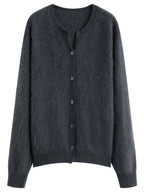 Elegant Knit Wool Cardigan