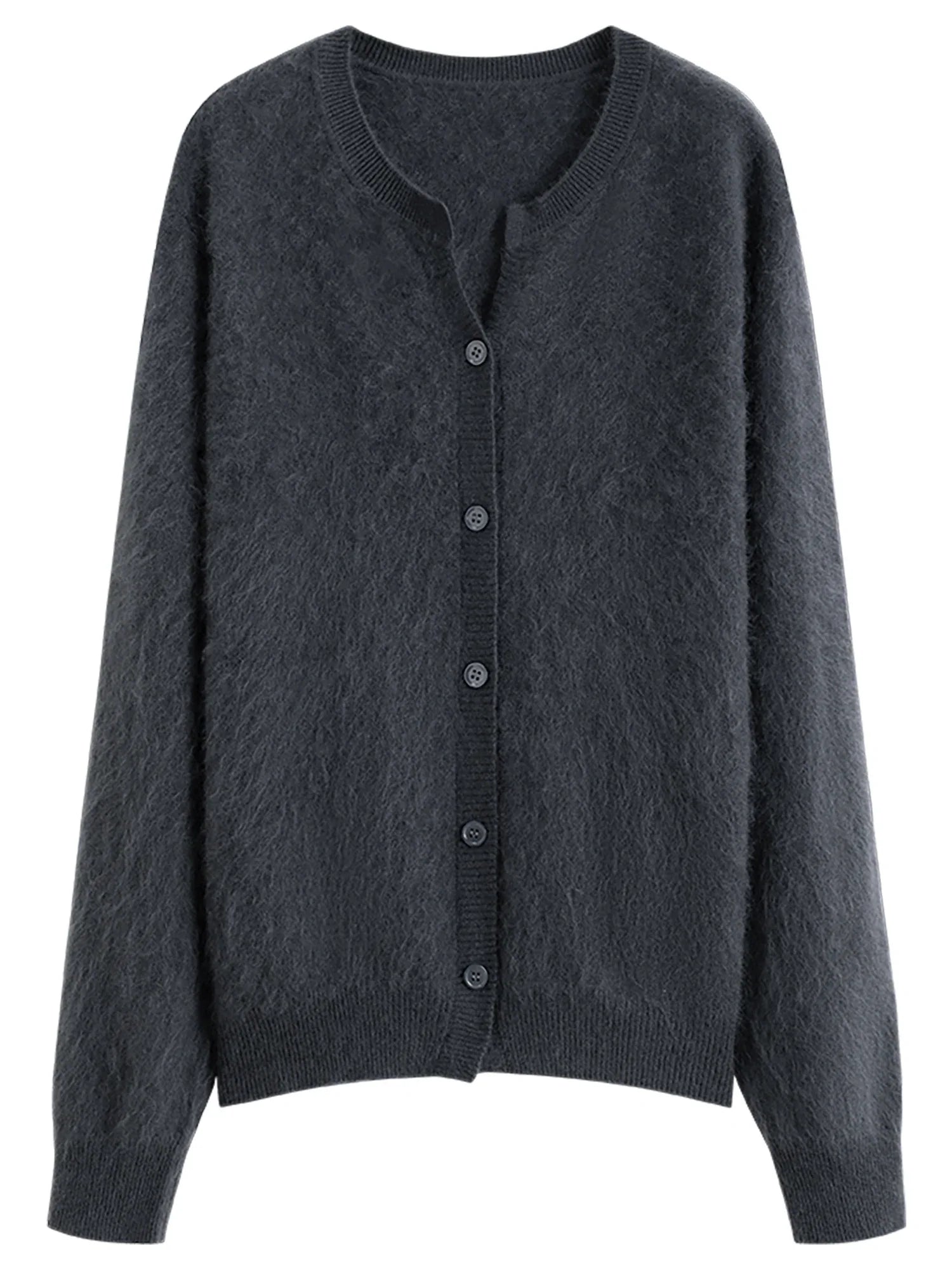 Elegant Knit Wool Cardigan