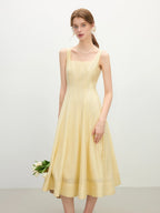 Elegant A-Line Midi Dress