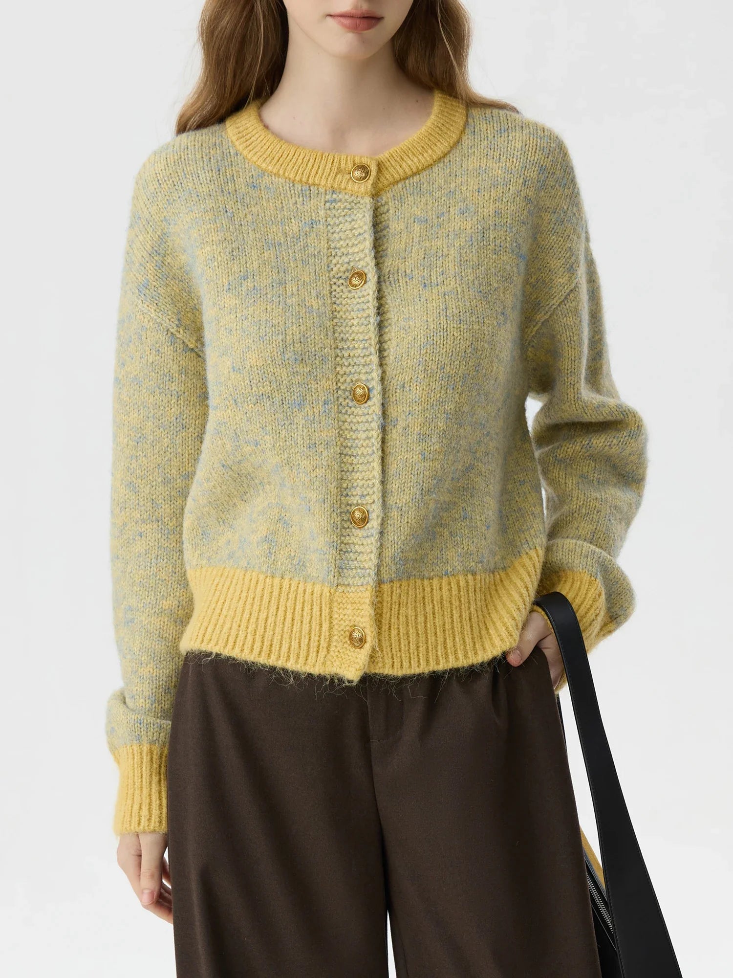 Colorful Dot Knit Cardigan