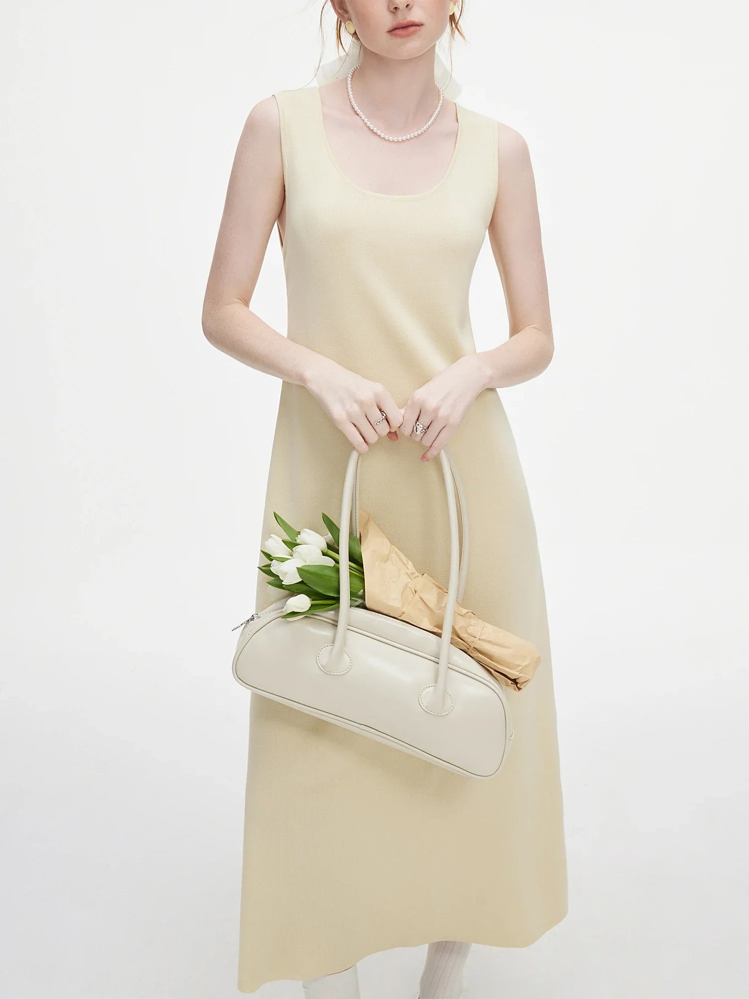 Elegant Sleeveless Midi Dress