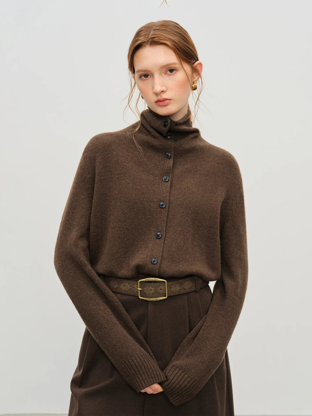 Convertible Wool Blend Cardigan