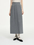 Elegant Knit Cardigan & Skirt Set