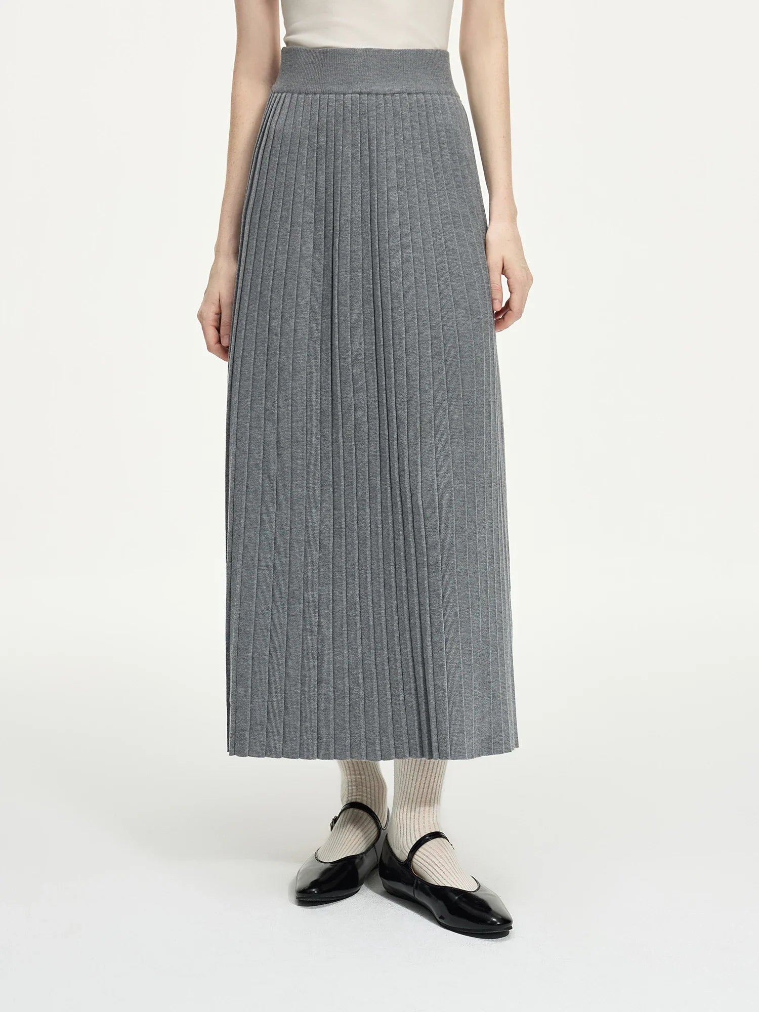 Elegant Knit Cardigan & Skirt Set