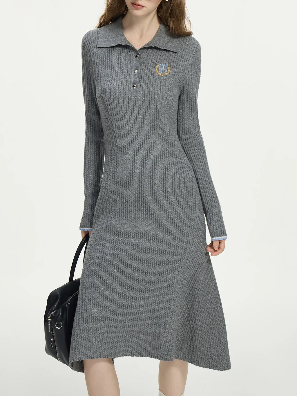 Elegant Knit Midi Dress