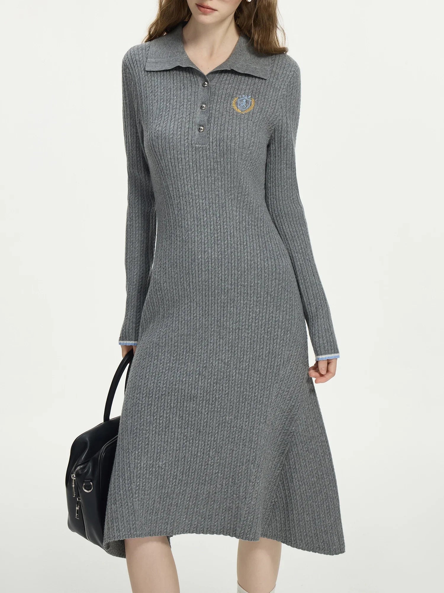 Elegant Knit Midi Dress