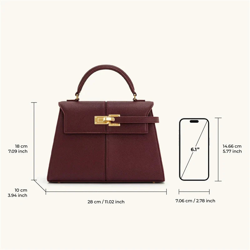 Elegant Burgundy Crossbody Bag