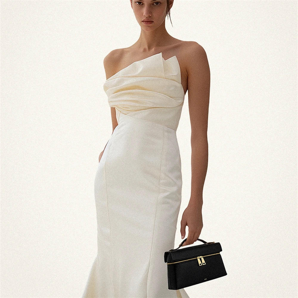 Elegant Leather Lunchbox Bag