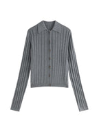 Elegant Knit Cardigan & Skirt Set