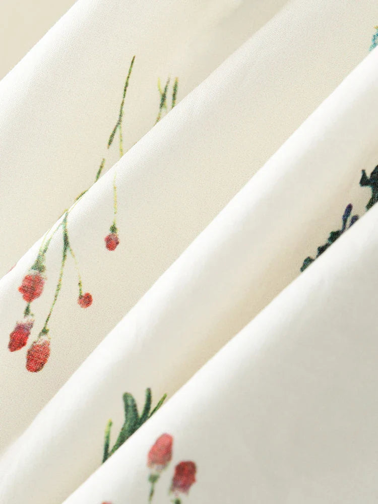 Elegant Sleeveless Floral Midi Dress