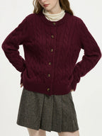 Chic Striped Knit Cardigan