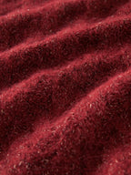 Elegant Red Knit Pullover