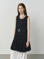 Elegant Linen Sleeveless Dress