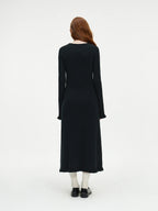 Elegant Black Knit Dress