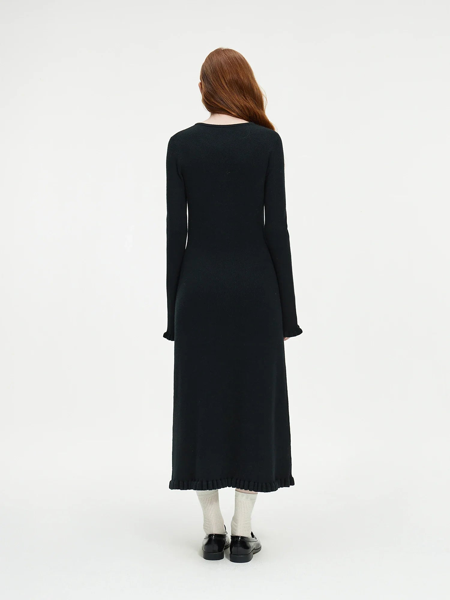 Elegant Black Knit Dress