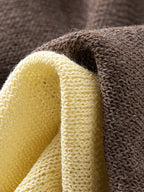 Chic Two-Tone Knit Sweater
