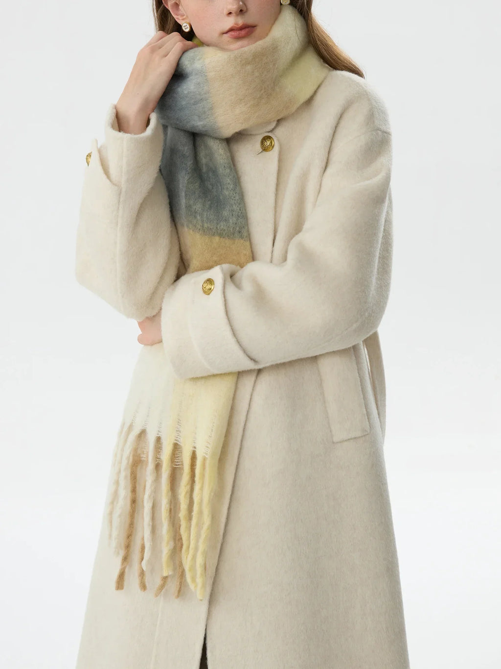 Elegant Patchwork Winter Scarf