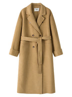 Elegant Wool Blend Long Coat