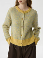 Colorful Dot Knit Cardigan