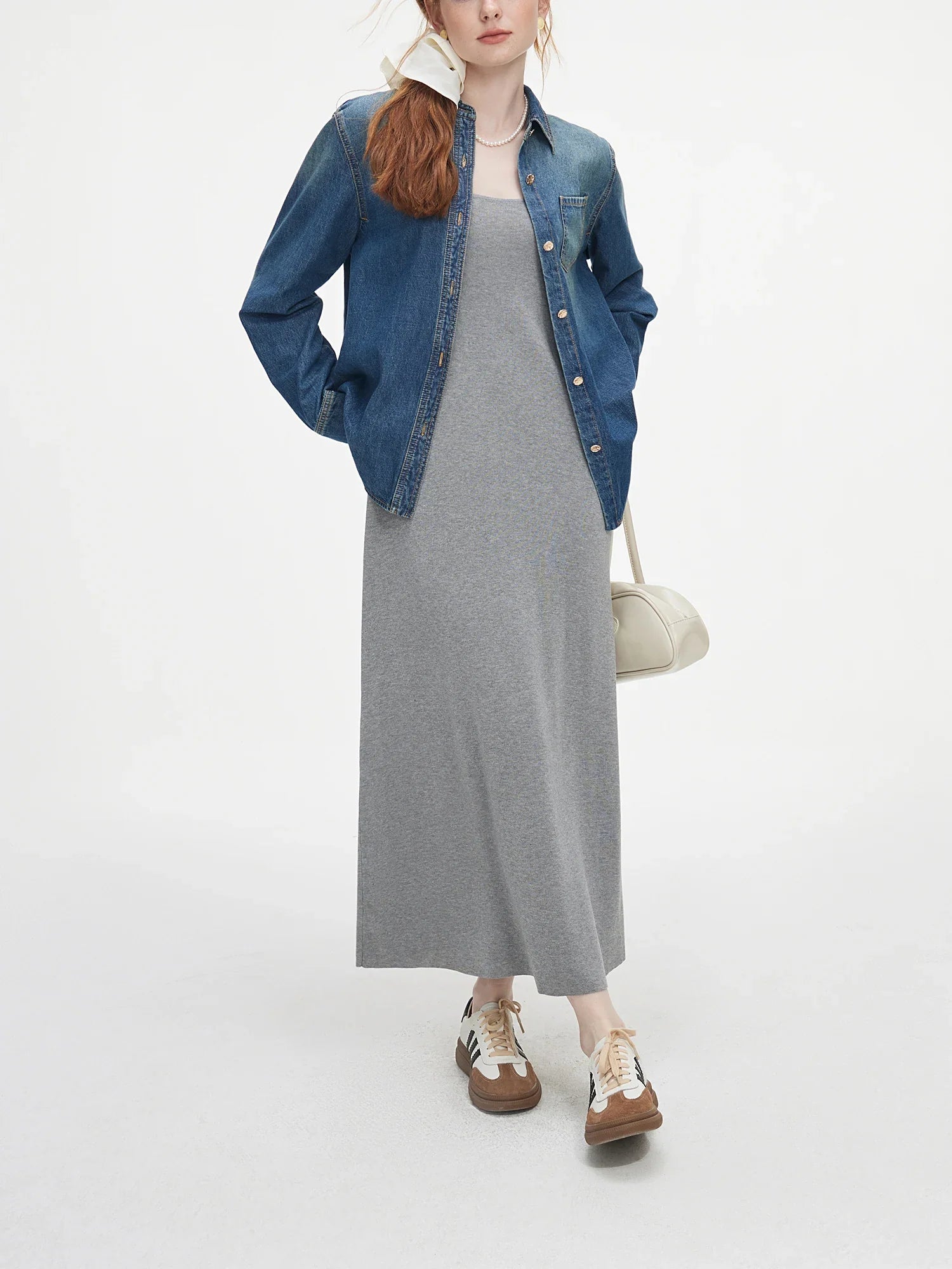 Elegant Sleeveless Midi Dress