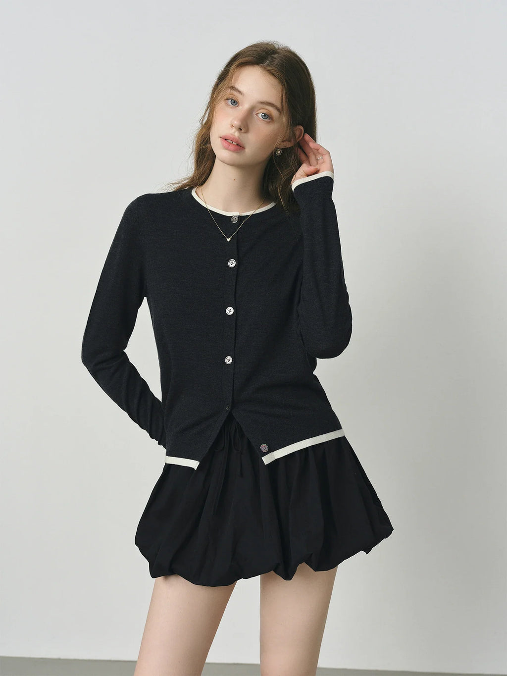 Chic Wool Knit Cardigan