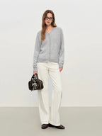 Elegant Knit Wool Cardigan