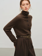 Convertible Wool Blend Cardigan