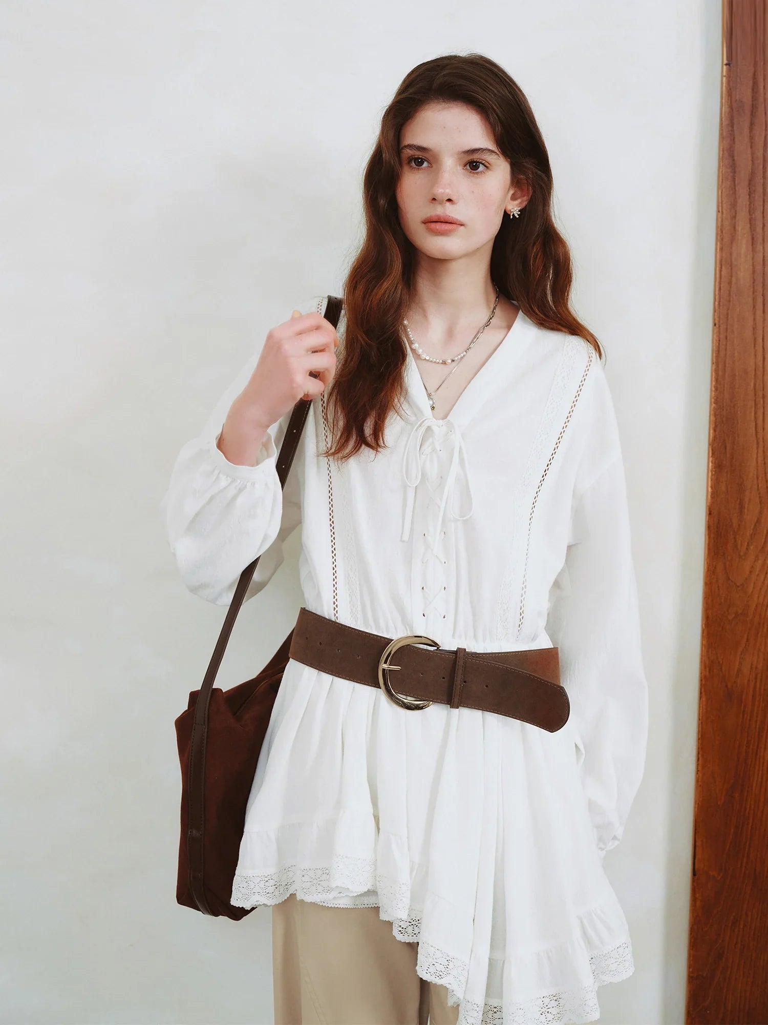 Elegant Lace V-Neck Dress