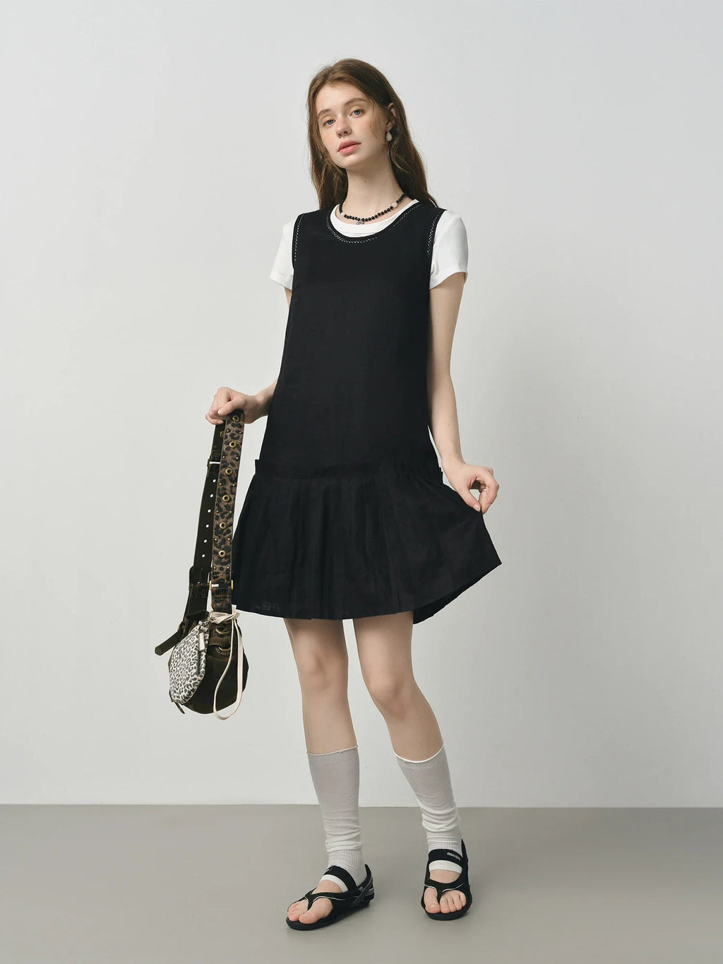 Elegant Linen Sleeveless Dress