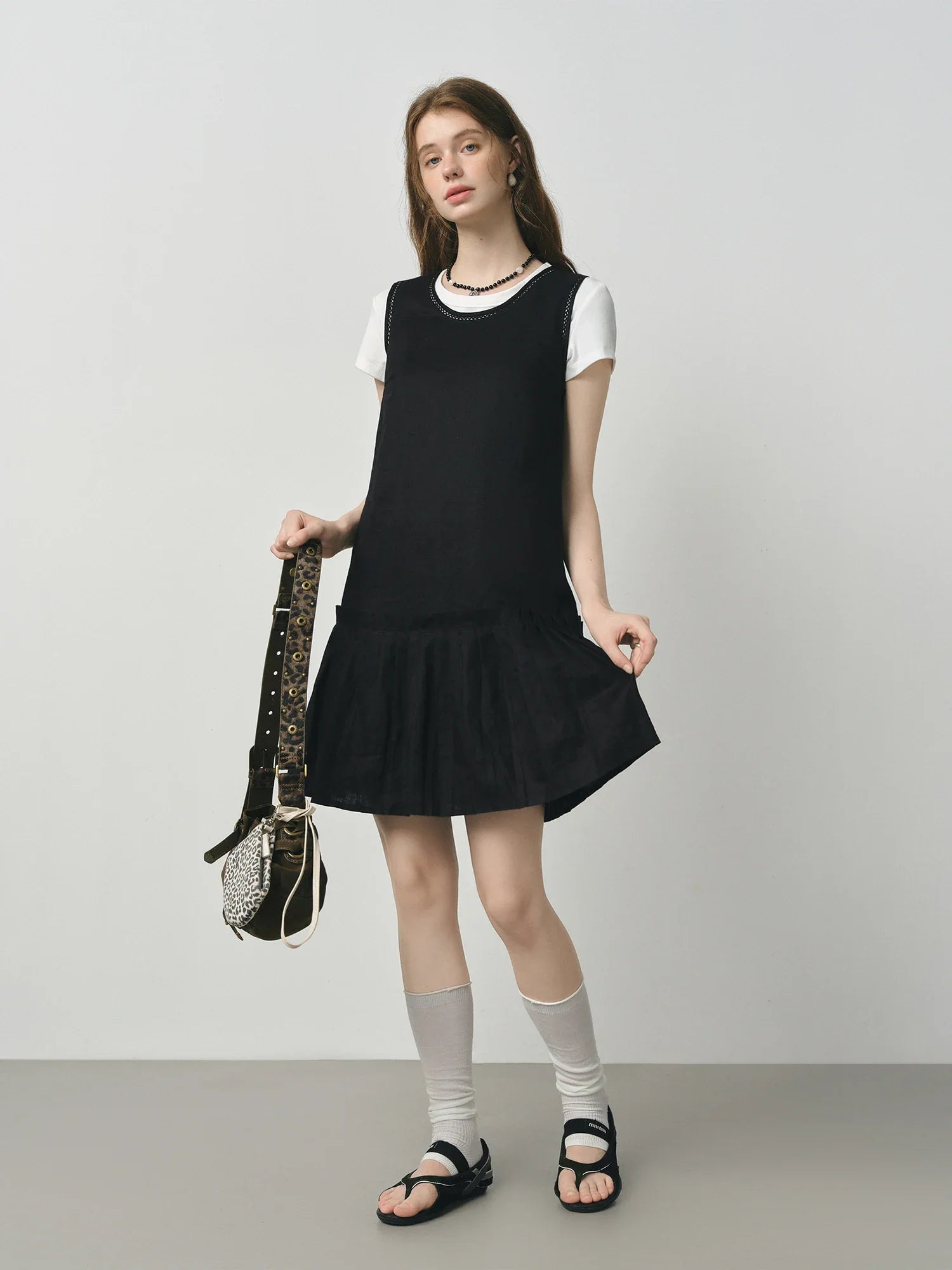 Elegant Linen Sleeveless Dress