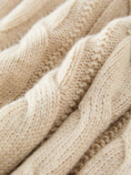 Elegant Cable Knit Sweater Vest Set