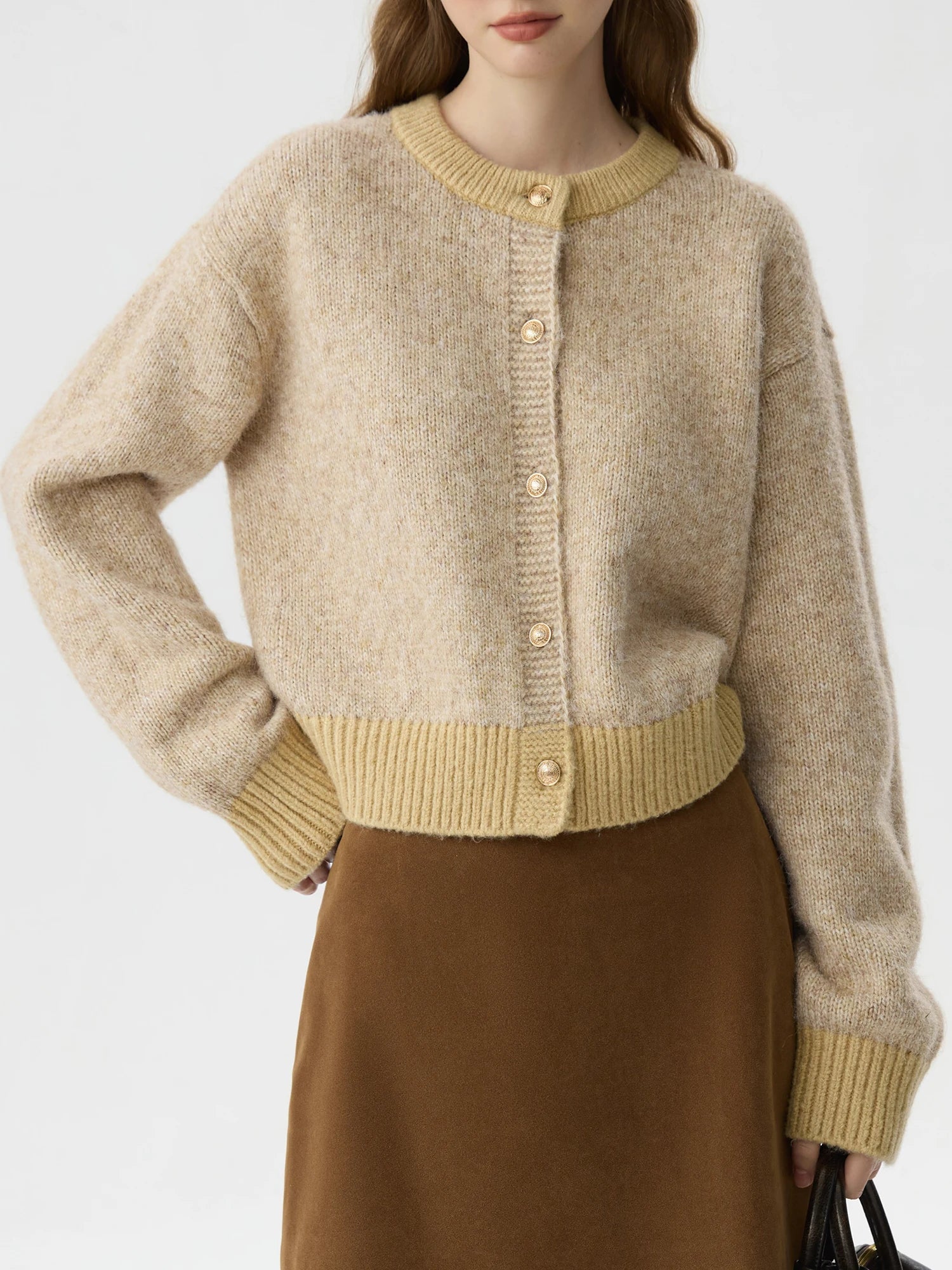 Colorful Dot Knit Cardigan